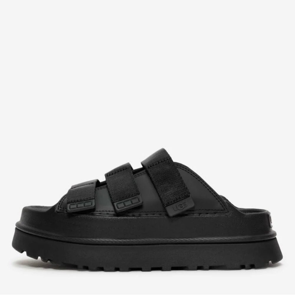 UGG Black Sandals with Adjustable Straps